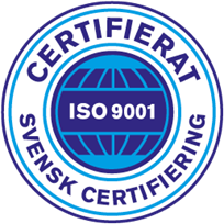 ISO9001 Certifierad